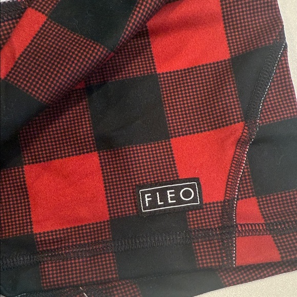 Fleo Women's Athletic Shorts in Red and Black Checkered. NWT. - Picture 2 of 5